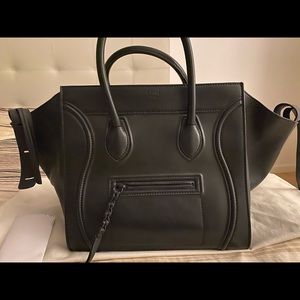 Celine Phantom Black Leather Bag